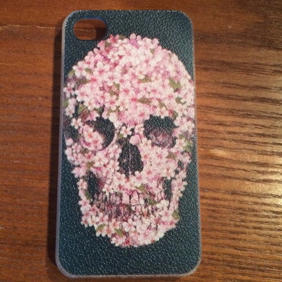 Rose skull iphone 4/4s case