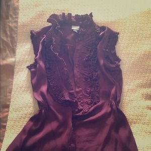 Converse 1 star cranberry blouse