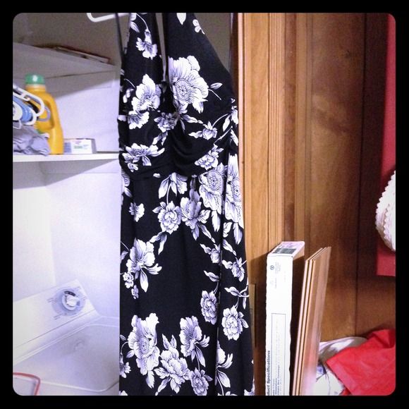 White & Black Dress
