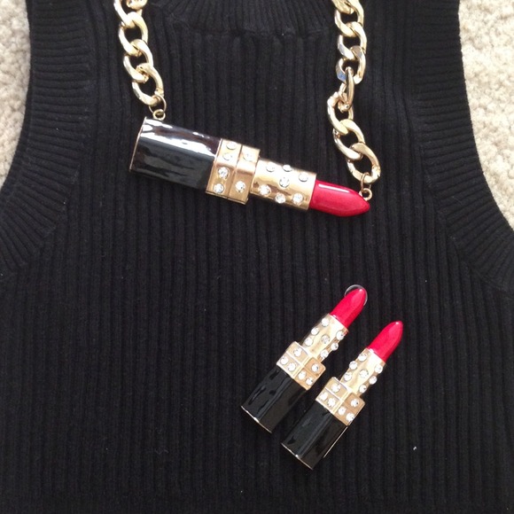 Jewelry set and cross earrings