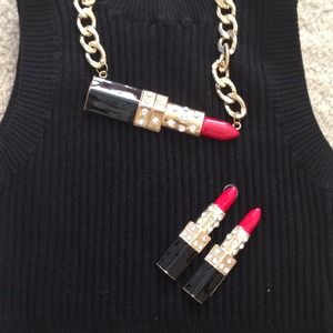 Jewelry set and cross earrings