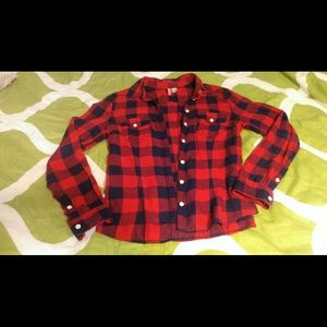 H&M Plaid Button Up
