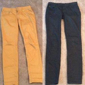 Two pairs of skinny jeans