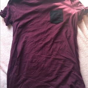 Burgundy Victoria's Secret Pink shirt