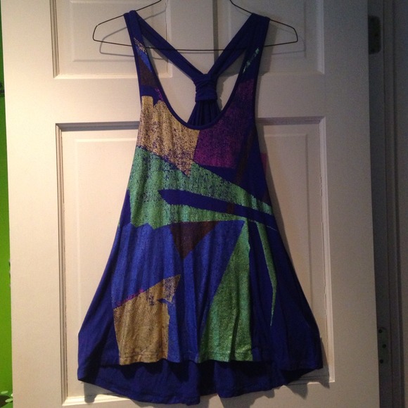Royal Blue Razor Back Top