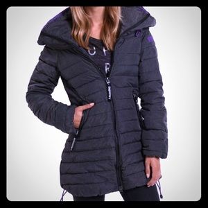 VERY WARM!! Superdry Tall Marl Wind Climber Coat