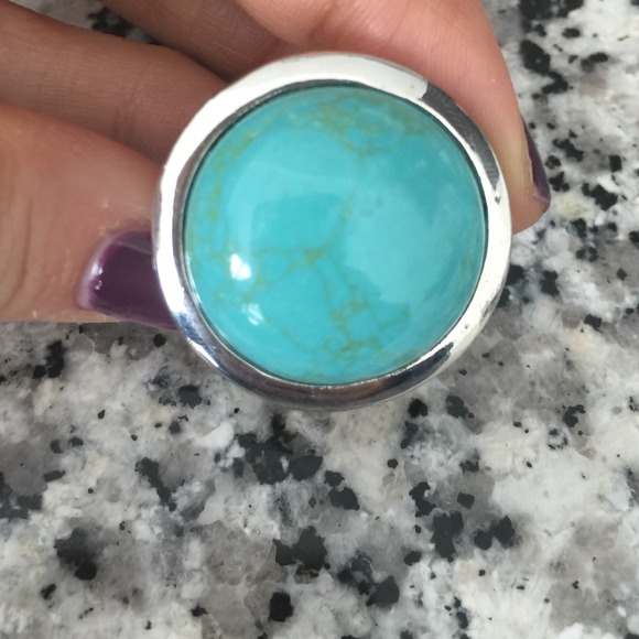 Turquoise adjustable ring - Picture 3 of 3