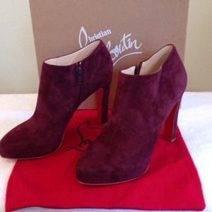 Christian Louboutin Vicky 120 Suede Bootie Christian Louboutin Vicky 120 Suede Bootie