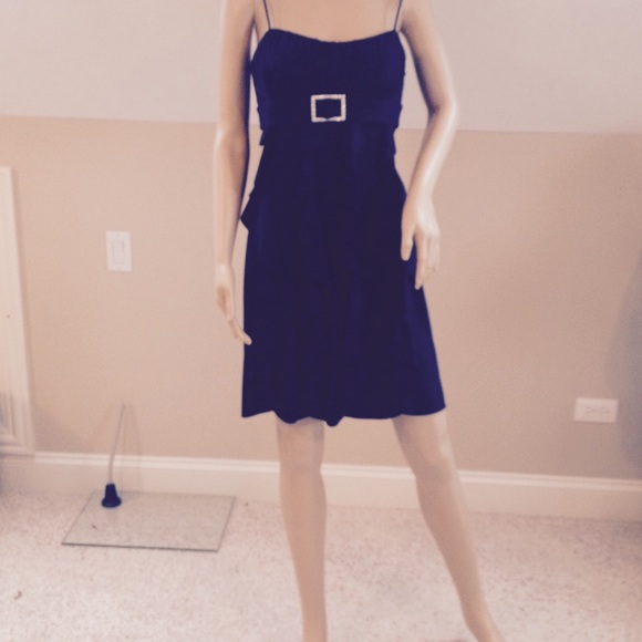 Navy Blue Cocktail Party dress BEAUTIFUL! - Picture 4 of 4