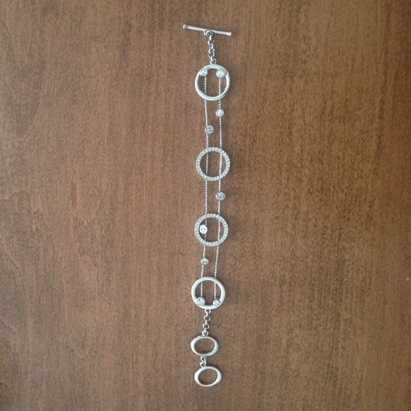 Swarovski Jewelry - Swarovski circle rhinestone bracelet toggle clasp