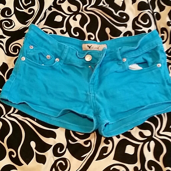 Electric blue shorts
