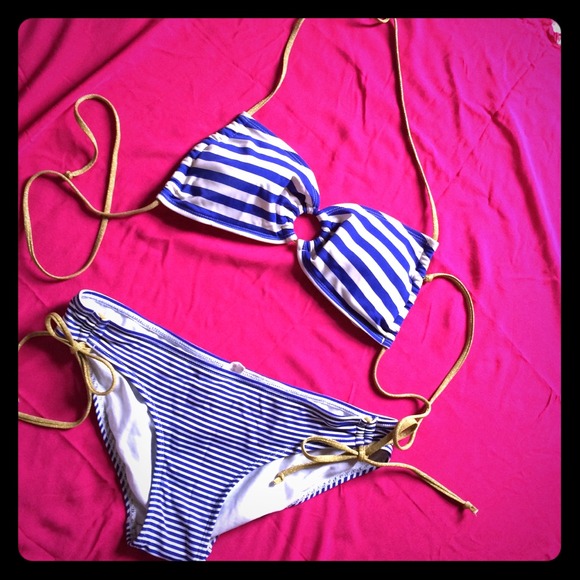 Striped bikini
