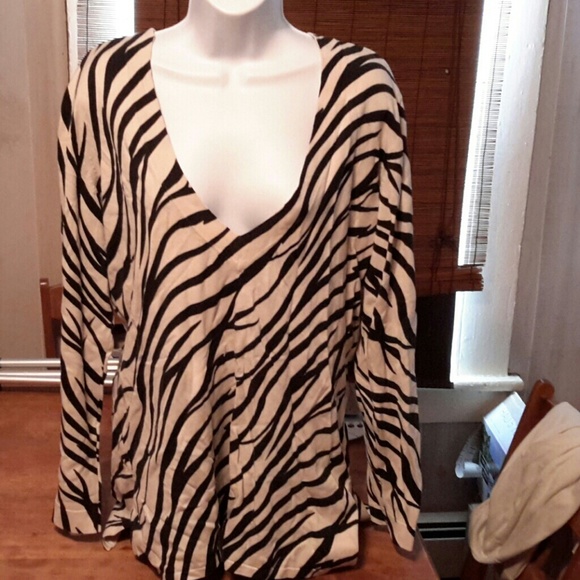 V neck pullover top