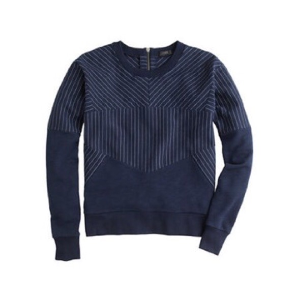 J Crew Blue Striped Sweater XXS