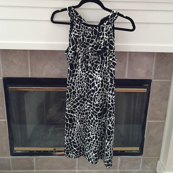 Enfocus Black & White Printed Dress - Picture 2 of 4
