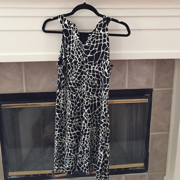 Enfocus Black & White Printed Dress - Picture 4 of 4
