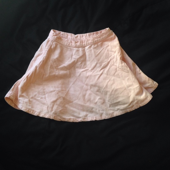 Pink Corduroy American Apparel Skirt