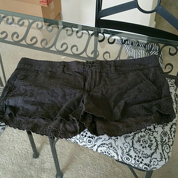 Grey dressy shorts from ae