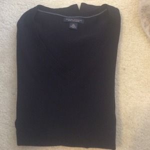 mens black v-neck sweater