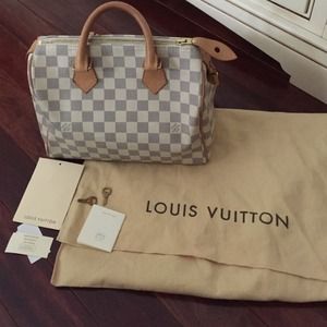 Louis Vuitton Damier azur 25 speedy