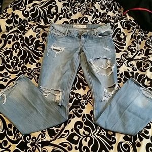 Distressed hollister jeans