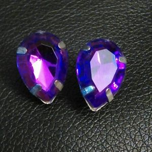 Purple earrings