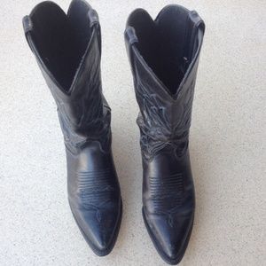 Cowboy/Cowgirl Boots Black/Blue