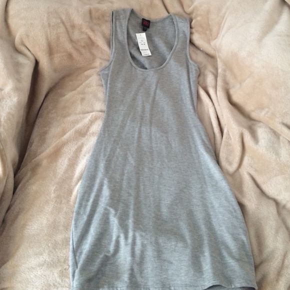 Grey bodycon cut out dress🐰 - Picture 1 of 3
