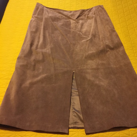 20W Alfani lined Suede skirt