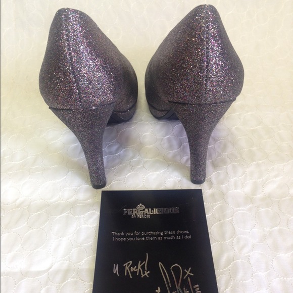 Super GLAM 4" mini-platform GLITTER heels💃❤️👠 - Picture 3 of 4