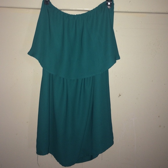 Strapless spring dress