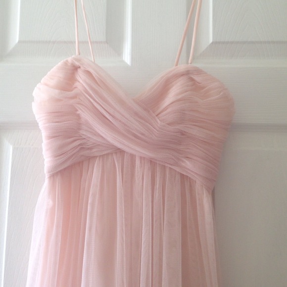 Light pink bridesmaid dress