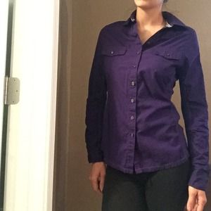 Purple button up
