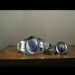 🔺Final PriceSterling Banded Amethyst Jewerly Set