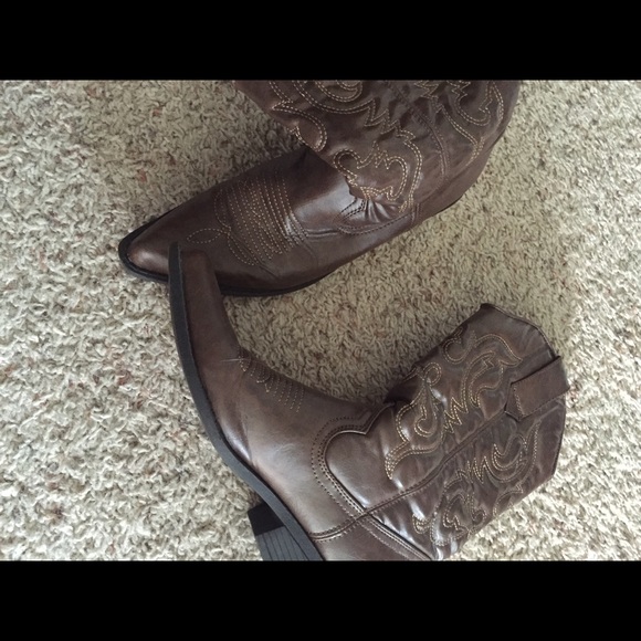 Madden girl cowboy boots dark brown - Picture 1 of 4