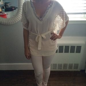 Lacey chiffon top