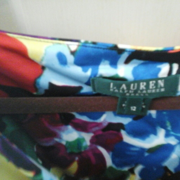 Ralph Lauren flowered dress size 12 - Picture 3 of 3