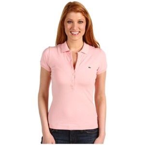 Lacoste Stretch Pique Polo Shirt Rosebud Pink