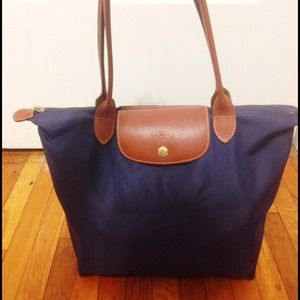 Navy Longchamp Small le Pilage Tote