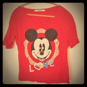 Mickey crop top.