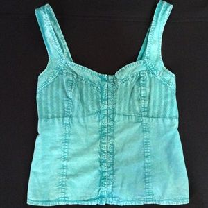 Turquoise Fitted Tank/Camisole
