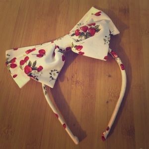Strawberry Alice Bow Headband