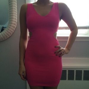 Bebe cut out dress