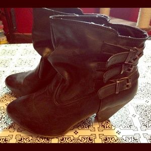 Madden Girl buckled ankle bootie