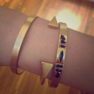3 Madewell Gold Bangles