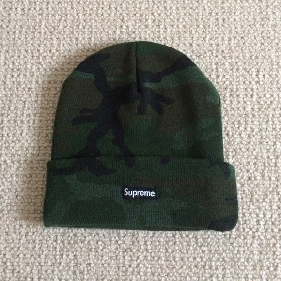 Authentic Supreme Camo Beanie Hat