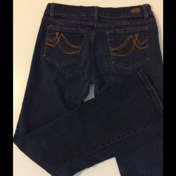DKNY Time Square Flared Boot Cut Stretch Dark Blue