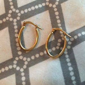 Gold earrings