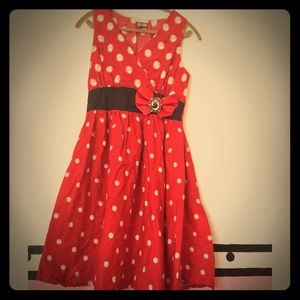Minnie Mouse polka dot dress