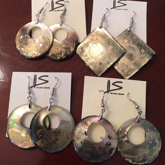 Natural shell mother of pearl pendant hawaii